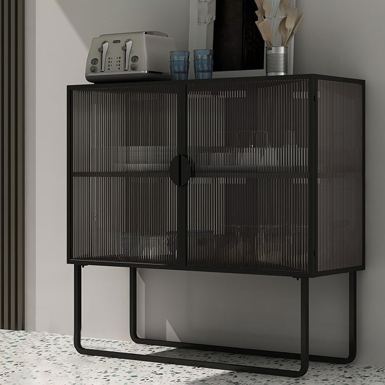 Glam Glam Glam Glam da 35,5 "Herver server a buffet di vetro con spazio per la sala da pranzo
