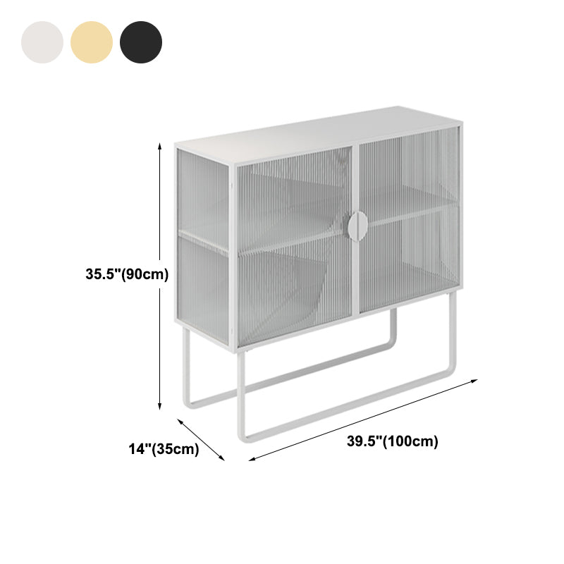 Glam Glam Glam Glam da 35,5 "Herver server a buffet di vetro con spazio per la sala da pranzo