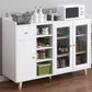 Porta di vetro Sideboard contemporanea ingegnerizzato in legno per la cucina
