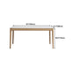 Rectangle Retro Modern Dining Table White Sintered Stone Top 4 Legs Fixed Table Clearhalo 'Dining Tables & Seating' 'Dining Tables' 'dining_table' 'furn' 'furn_dining_table' 'Furniture' 'Kitchen & Dining Furniture' 5632450
