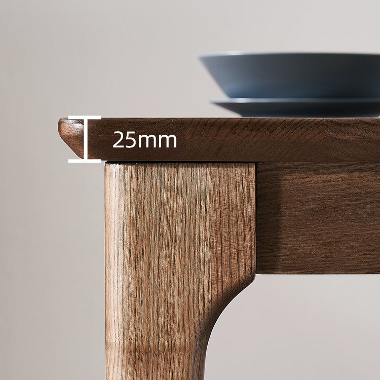 Table du site de salle à manger rectangle Simplicité Table en bois massif de style solide avec 4 pieds