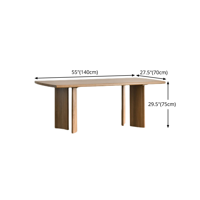 Rettangolo tavolo da pranzo moderno tavolo in legno fisso tavolo fisso di legno massiccio