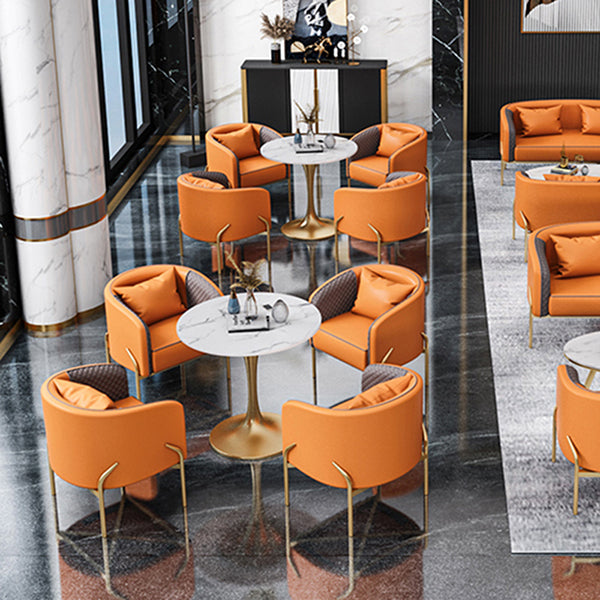 Table à manger blanche en pierre péout