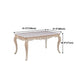 Stone White Dining Table Victorian 4 Legs Table for Dining Room Clearhalo 'Dining Tables & Seating' 'Dining Tables' 'dining_table' 'furn' 'furn_dining_table' 'Furniture' 'Kitchen & Dining Furniture' 5632663