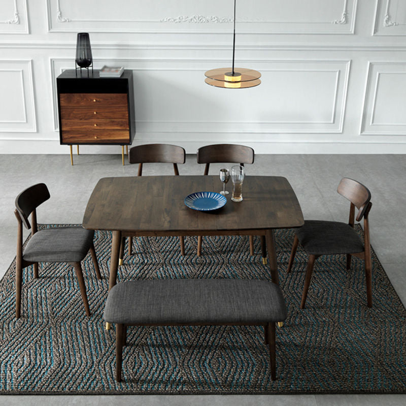 伝統的な豪華な家具長方形の固形材のダイニングサイトテーブルのためのテーブル