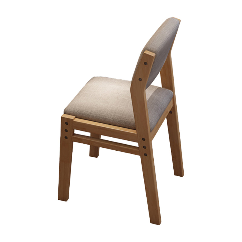 現代的なスタイルのダイニング木製椅子キッチンダイニングオープンバックアームレスチェア