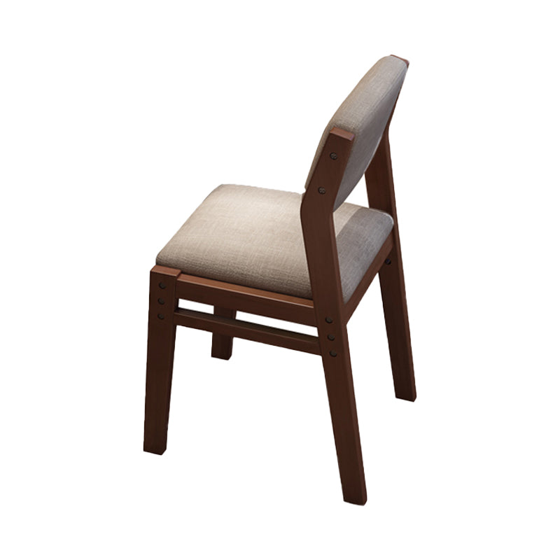 現代的なスタイルのダイニング木製椅子キッチンダイニングオープンバックアームレスチェア