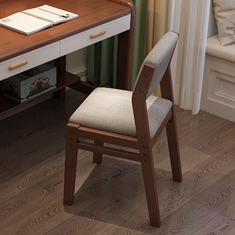 現代的なスタイルのダイニング木製椅子キッチンダイニングオープンバックアームレスチェア