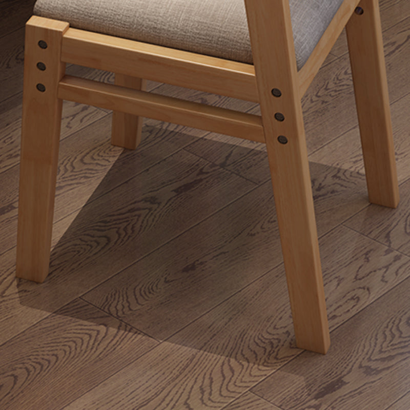 現代的なスタイルのダイニング木製椅子キッチンダイニングオープンバックアームレスチェア