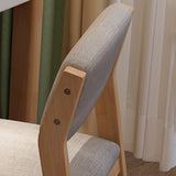 現代的なスタイルのダイニング木製椅子キッチンダイニングオープンバックアームレスチェア