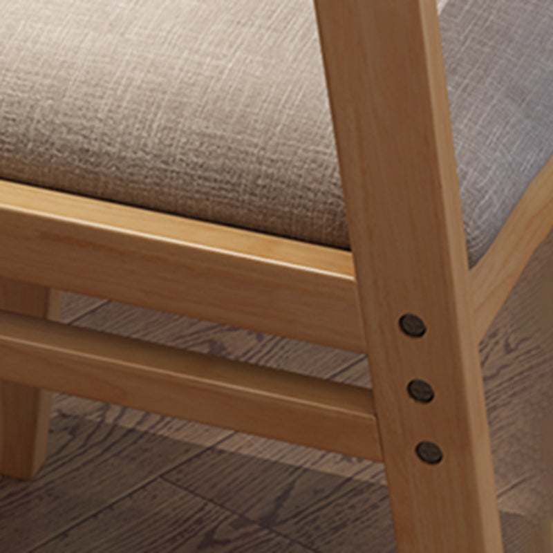 現代的なスタイルのダイニング木製椅子キッチンダイニングオープンバックアームレスチェア