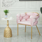Glam Metal Dining Room Chair Velvet Dining Side Chair for Home Use Clearhalo 'Dining Chairs' 'Dining Tables & Seating' 'dining_chair' 'furn' 'furn_dining_chair' 'Furniture' 'Kitchen & Dining Furniture' 5632785
