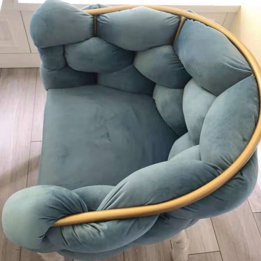 Glam Metal Dining Room Chair Velvet Dining Side Chair for Home Use Clearhalo 'Dining Chairs' 'Dining Tables & Seating' 'dining_chair' 'furn' 'furn_dining_chair' 'Furniture' 'Kitchen & Dining Furniture' 5632790