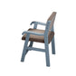 Contemporary Style Dining Wooden Chair Kitchen Open Back Arm Dining Chairs Blue 1 Piece Clearhalo 'Dining Chairs' 'Dining Tables & Seating' 'dining_chair' 'furn' 'furn_dining_chair' 'Furniture' 'Kitchen & Dining Furniture' 5632818