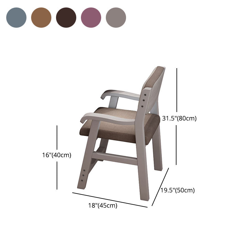Contemporary Style Dining Wooden Chair Kitchen Open Back Arm Dining Chairs Clearhalo 'Dining Chairs' 'Dining Tables & Seating' 'dining_chair' 'furn' 'furn_dining_chair' 'Furniture' 'Kitchen & Dining Furniture' 5632830
