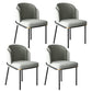 Metal Leg Dining Chair Modern Coffee Shop Parsons Dining Side Chair Light Gray 4 Piece Set Clearhalo 'Dining Chairs' 'Dining Tables & Seating' 'dining_chair' 'furn' 'furn_dining_chair' 'Furniture' 'Kitchen & Dining Furniture' 5632832