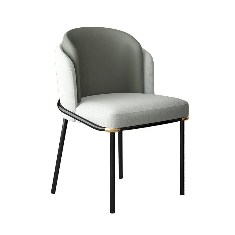Metal Leg Dining Chair Modern Coffee Shop Parsons Dining Side Chair Clearhalo 'Dining Chairs' 'Dining Tables & Seating' 'dining_chair' 'furn' 'furn_dining_chair' 'Furniture' 'Kitchen & Dining Furniture' 5632839