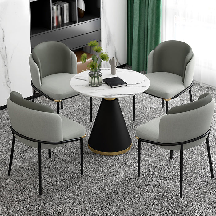 Metal Leg Dining Chair Modern Coffee Shop Parsons Dining Side Chair Clearhalo 'Dining Chairs' 'Dining Tables & Seating' 'dining_chair' 'furn' 'furn_dining_chair' 'Furniture' 'Kitchen & Dining Furniture' 5632844