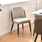 Glam Metal Dining Room Chair Parsons Armless Chairs for Restaurant Use