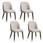 Glam Metal Dining Room Chair Parsons Armless Chairs for Restaurant Use