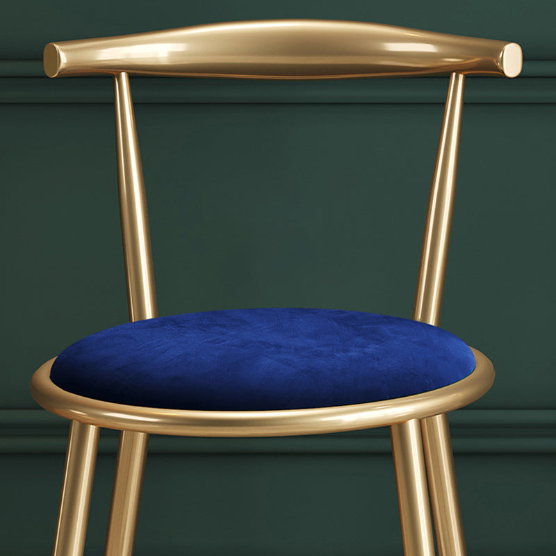 グラムベルベットダイニングルームチェアオープンバックダイニングサイドチェアレストランで使用する