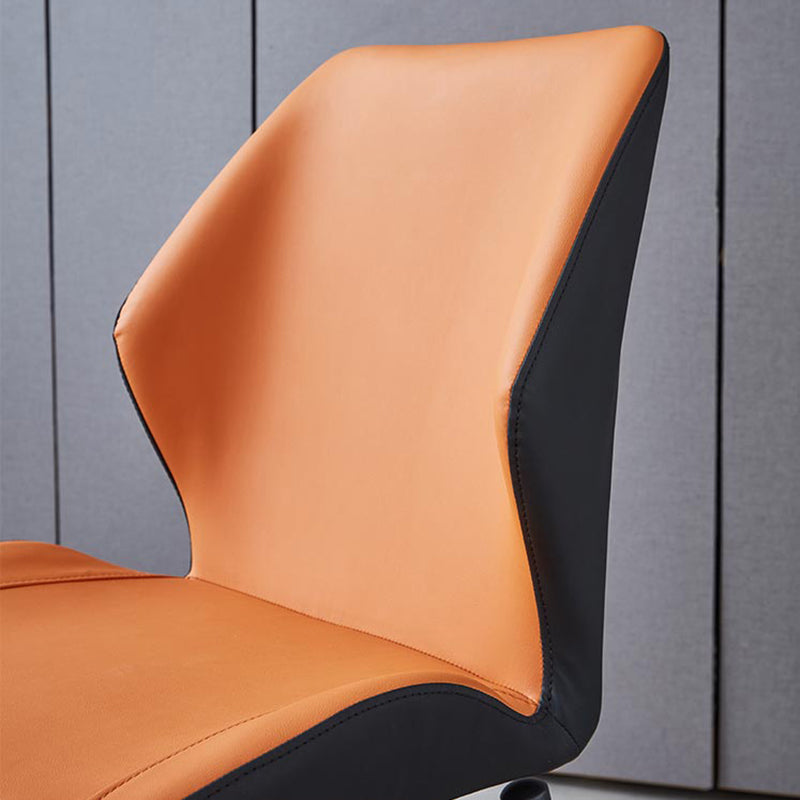 Sedie da pranzo in metallo in stile contemporaneo cucina laterale senza braccio