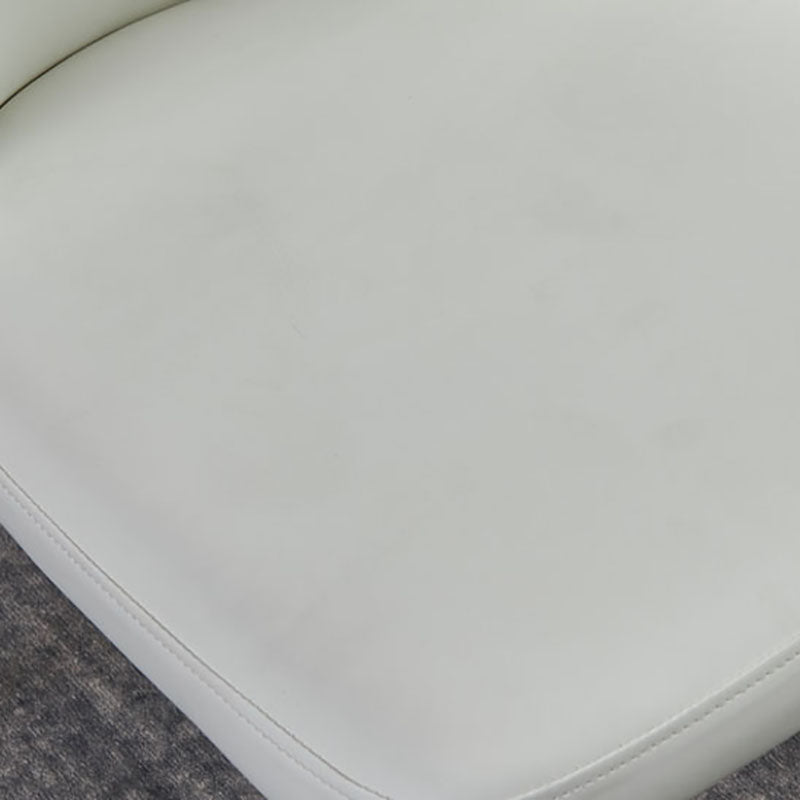 Contemporary Restaurant Leather Side Chair Brown Leg Wingback Dining Chair Clearhalo 'Dining Chairs' 'Dining Tables & Seating' 'dining_chair' 'furn' 'furn_dining_chair' 'Furniture' 'Kitchen & Dining Furniture' 5632934