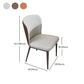 Contemporary Restaurant Leather Side Chair Brown Leg Wingback Dining Chair Clearhalo 'Dining Chairs' 'Dining Tables & Seating' 'dining_chair' 'furn' 'furn_dining_chair' 'Furniture' 'Kitchen & Dining Furniture' 5632939