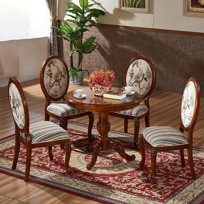 Victorian Style Kitchen Wooden Chair Dining Armless Side Chairs Clearhalo 'Dining Chairs' 'Dining Tables & Seating' 'dining_chair' 'furn' 'furn_dining_chair' 'Furniture' 'Kitchen & Dining Furniture' 5632943