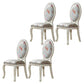 Victorian Style Kitchen Wooden Chair Dining Armless Side Chairs White 4 Piece Set Clearhalo 'Dining Chairs' 'Dining Tables & Seating' 'dining_chair' 'furn' 'furn_dining_chair' 'Furniture' 'Kitchen & Dining Furniture' 5632944
