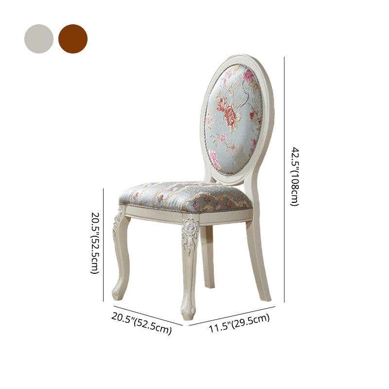 Victorian Style Kitchen Wooden Chair Dining Armless Side Chairs Clearhalo 'Dining Chairs' 'Dining Tables & Seating' 'dining_chair' 'furn' 'furn_dining_chair' 'Furniture' 'Kitchen & Dining Furniture' 5632953