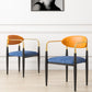 Contemporary Restaurant Upholstered Arm Chair Open Back Dining Chair