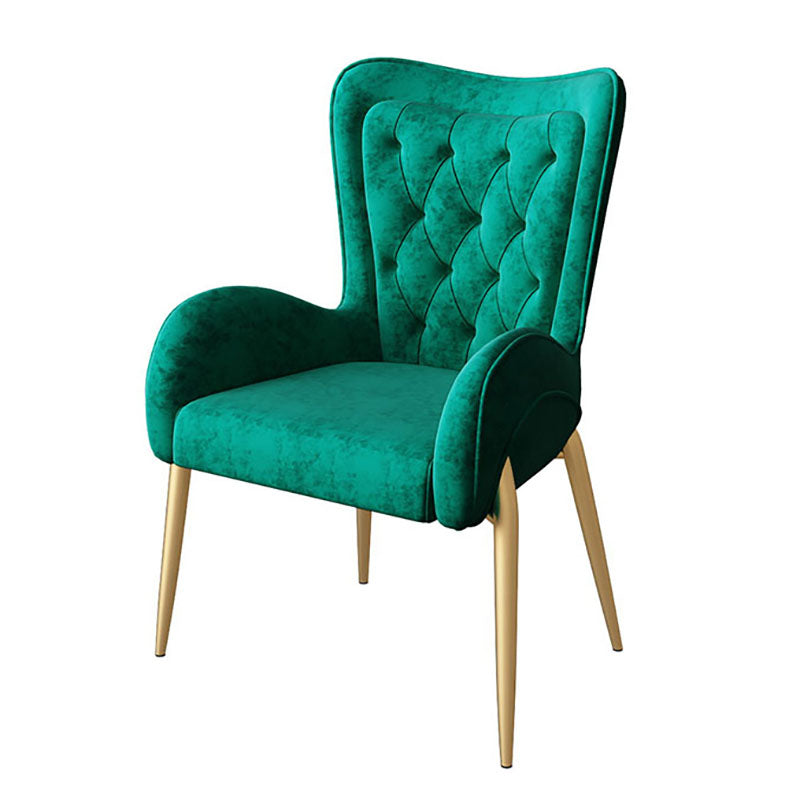 Nordic Style Metal Dining Chairs Upholstered Side Chair for Restaurant Use