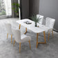 Nordic Style Metal Dining Chairs Upholstered Side Chair for Restaurant Use