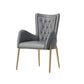 Nordic Style Metal Dining Chairs Upholstered Side Chairs for Restaurant Use Grey 1 Piece Clearhalo 'Dining Chairs' 'Dining Tables & Seating' 'dining_chair' 'furn' 'furn_dining_chair' 'Furniture' 'Kitchen & Dining Furniture' 5633053