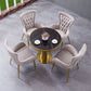 Nordic Style Metal Dining Chairs Upholstered Side Chairs for Restaurant Use Clearhalo 'Dining Chairs' 'Dining Tables & Seating' 'dining_chair' 'furn' 'furn_dining_chair' 'Furniture' 'Kitchen & Dining Furniture' 5633055