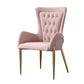 Nordic Style Metal Dining Chairs Upholstered Side Chairs for Restaurant Use Pink 1 Piece Clearhalo 'Dining Chairs' 'Dining Tables & Seating' 'dining_chair' 'furn' 'furn_dining_chair' 'Furniture' 'Kitchen & Dining Furniture' 5633058