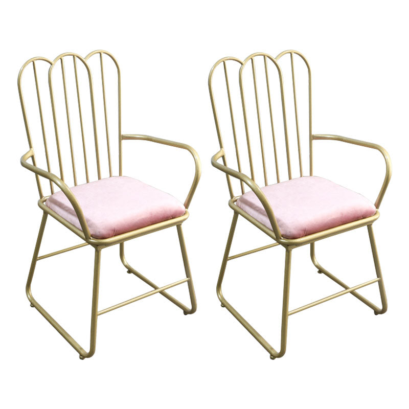 Sedie da pranzo in metallo nordico sedia a pala posteriore sedia per uso del ristorante