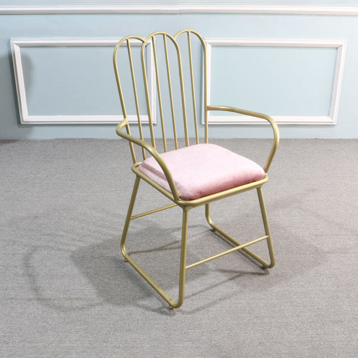 Sedie da pranzo in metallo nordico sedia a pala posteriore sedia per uso del ristorante