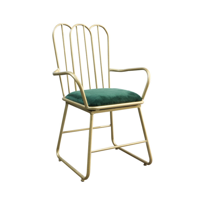 Sedie da pranzo in metallo nordico sedia a pala posteriore sedia per uso del ristorante