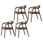 Traditional Style Dining Chairs Kitchen Arm Dining Chairs with Wooden Legs Walnut 4 Piece Set Clearhalo 'Dining Chairs' 'Dining Tables & Seating' 'dining_chair' 'furn' 'furn_dining_chair' 'Furniture' 'Kitchen & Dining Furniture' 5633189