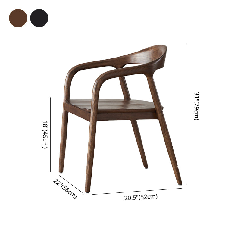 Traditional Style Dining Chairs Kitchen Arm Dining Chairs with Wooden Legs Clearhalo 'Dining Chairs' 'Dining Tables & Seating' 'dining_chair' 'furn' 'furn_dining_chair' 'Furniture' 'Kitchen & Dining Furniture' 5633201