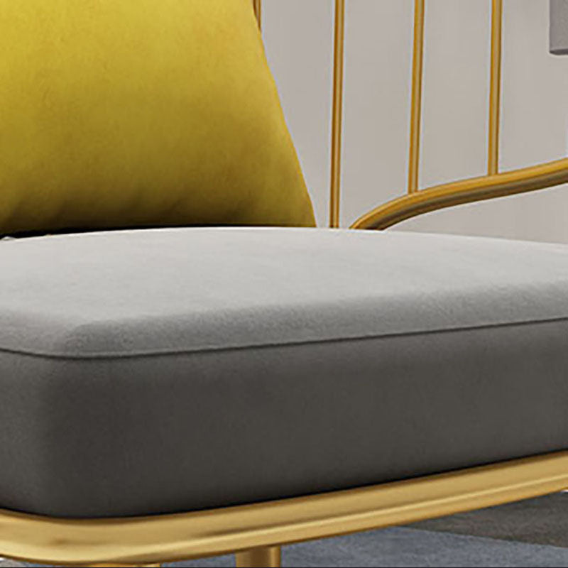 スカンジナビアスタイルのウィンザーバックチェアアームレス布張りサイドチェア