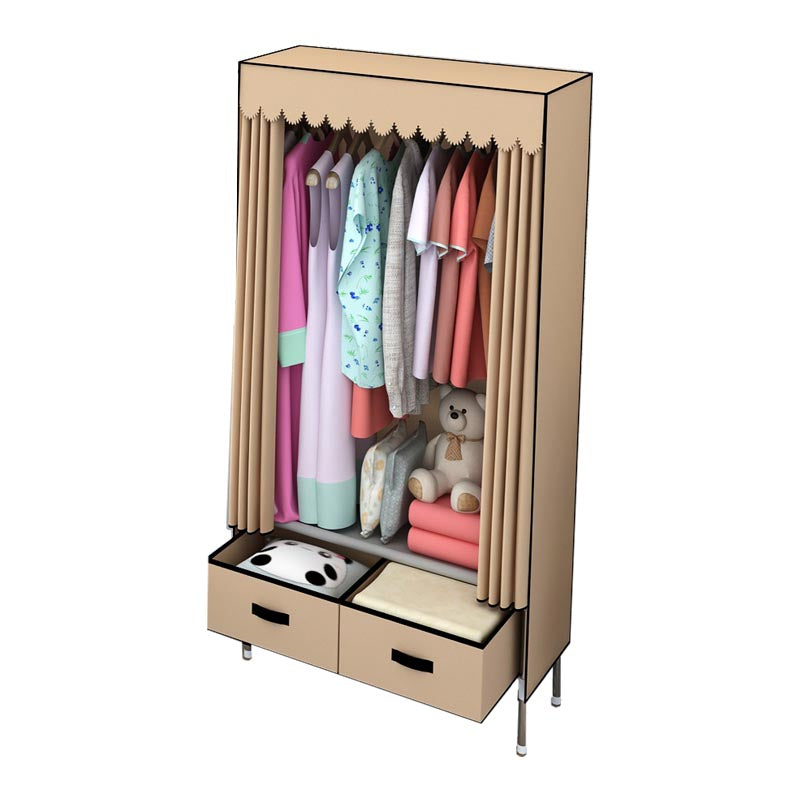 Armadio in metallo argento armadio per la casa contemporanea con cassetti