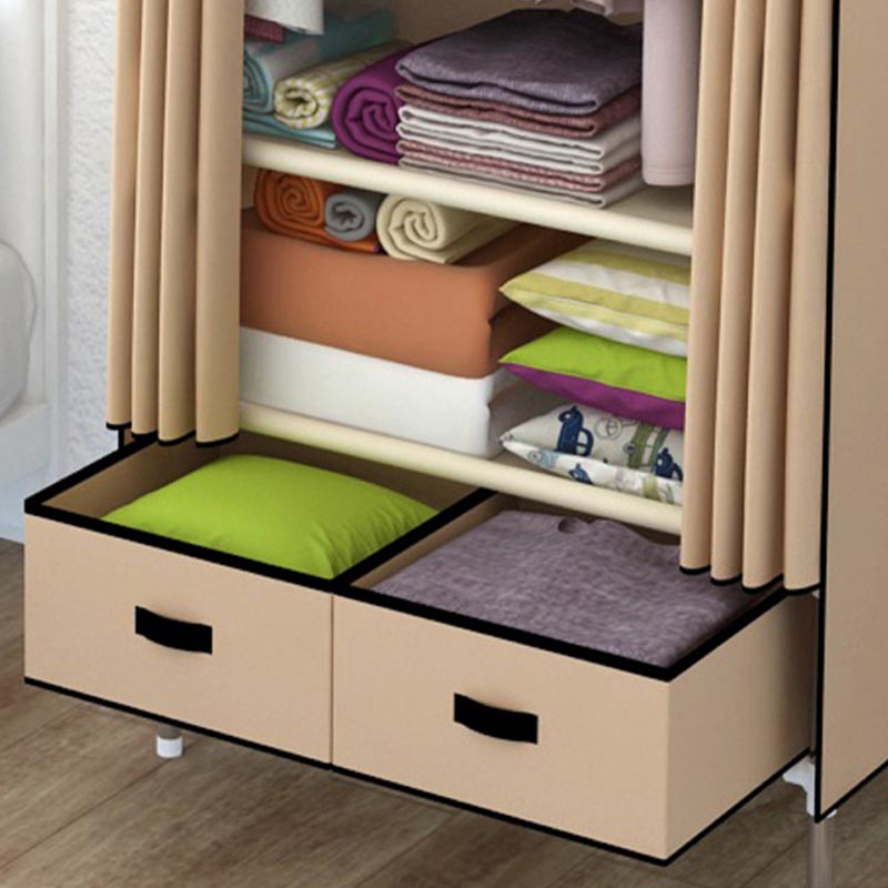 Armadio in metallo argento armadio per la casa contemporanea con cassetti