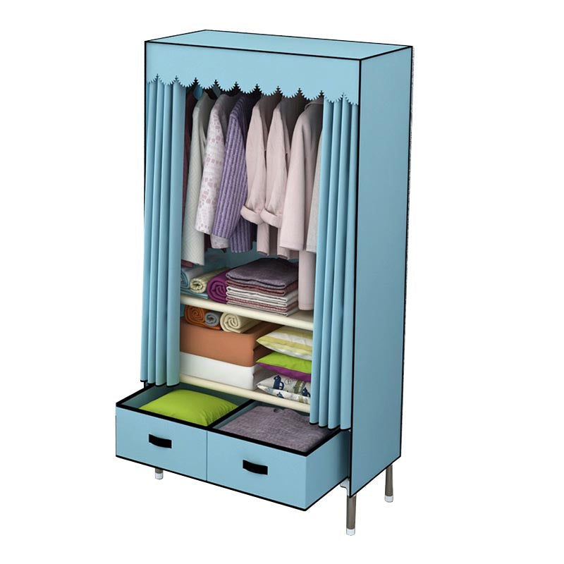 Armadio in metallo argento armadio per la casa contemporanea con cassetti