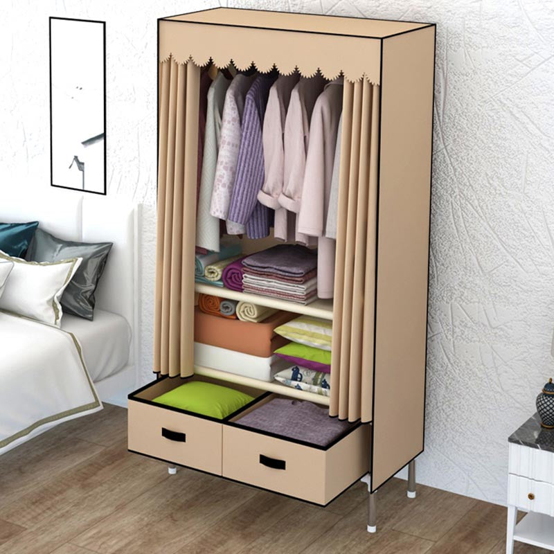 Armadio in metallo argento armadio per la casa contemporanea con cassetti