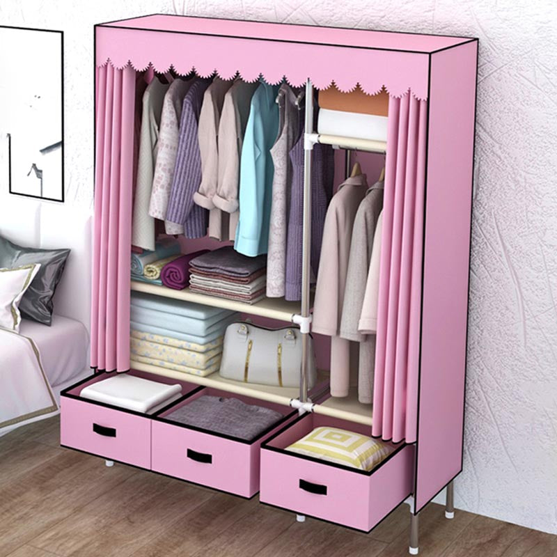 Armadio in metallo argento armadio per la casa contemporanea con cassetti