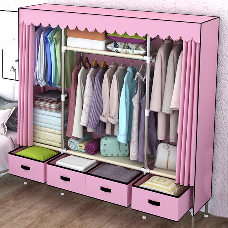 Armadio in metallo argento armadio per la casa contemporanea con cassetti