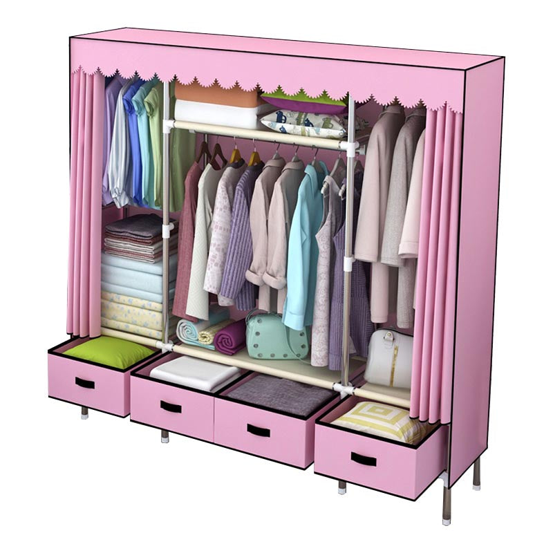 Armadio in metallo argento armadio per la casa contemporanea con cassetti